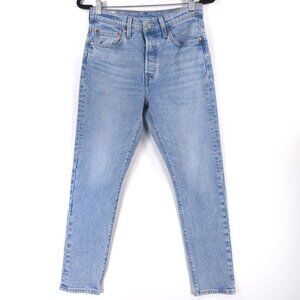 LEVI’S PREMIUM QUALITY‎ CLOTHING 501 S Skinny Button Fly Jeans High Rise W27 L28